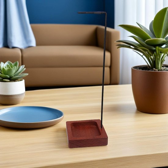 2 Stuks Delige Metalen Waterfall Incense Holder met Asvanger Compacte Meditation Stick Houder voor Yoga Spa Stabiele Retro Wierookbrander voor Thuisdecoratie Aromatherapie — afbeelding 2