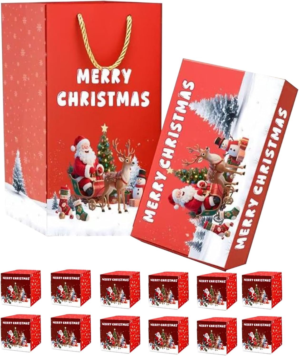 Kerst Explosie Doos - Opvouwbare Kerst Geldverrassing | Herbruikbaar Cadeau Voor Lijstenfeesten Kinderen Diploma Uitreiking Trouwfeest