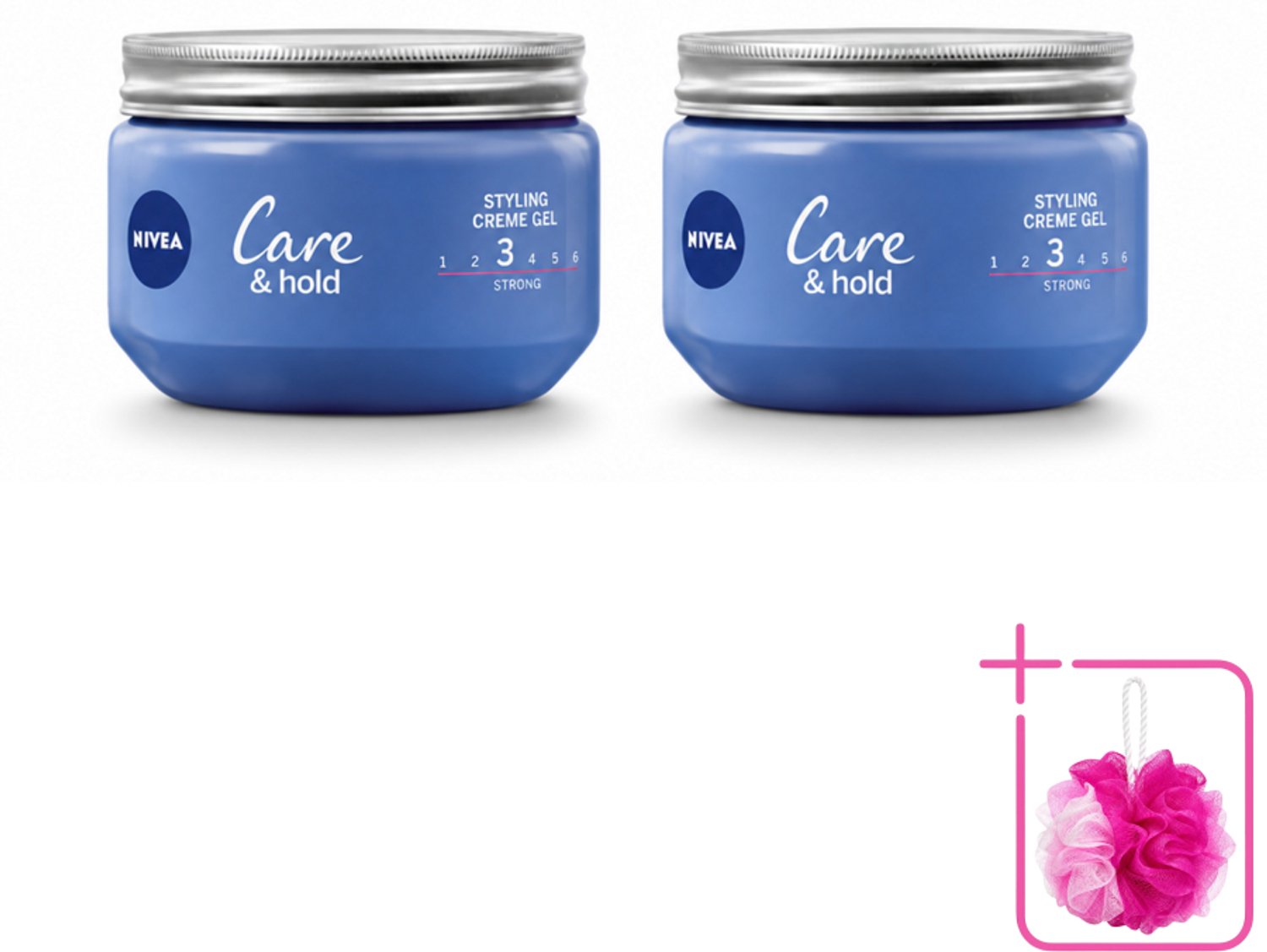 2 x NIVEA - Stylingscrèmegel - Verzorging & Stevigheid - Reinigt Onmiddellijk De Poriën - 150 ml - Bulkverpakking - Haarkruid - Douchemop - Haarkruid gel