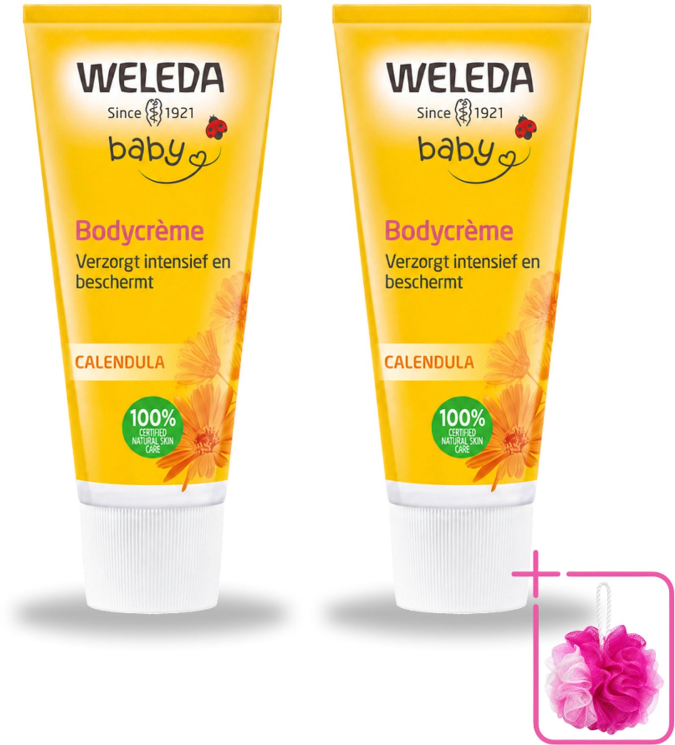 2 x WELEDA - Bodycrème - Baby & Kind Calendula - 75 ml - Bulkverpakking - Babyhuid verzorging - Kinderhuid crème