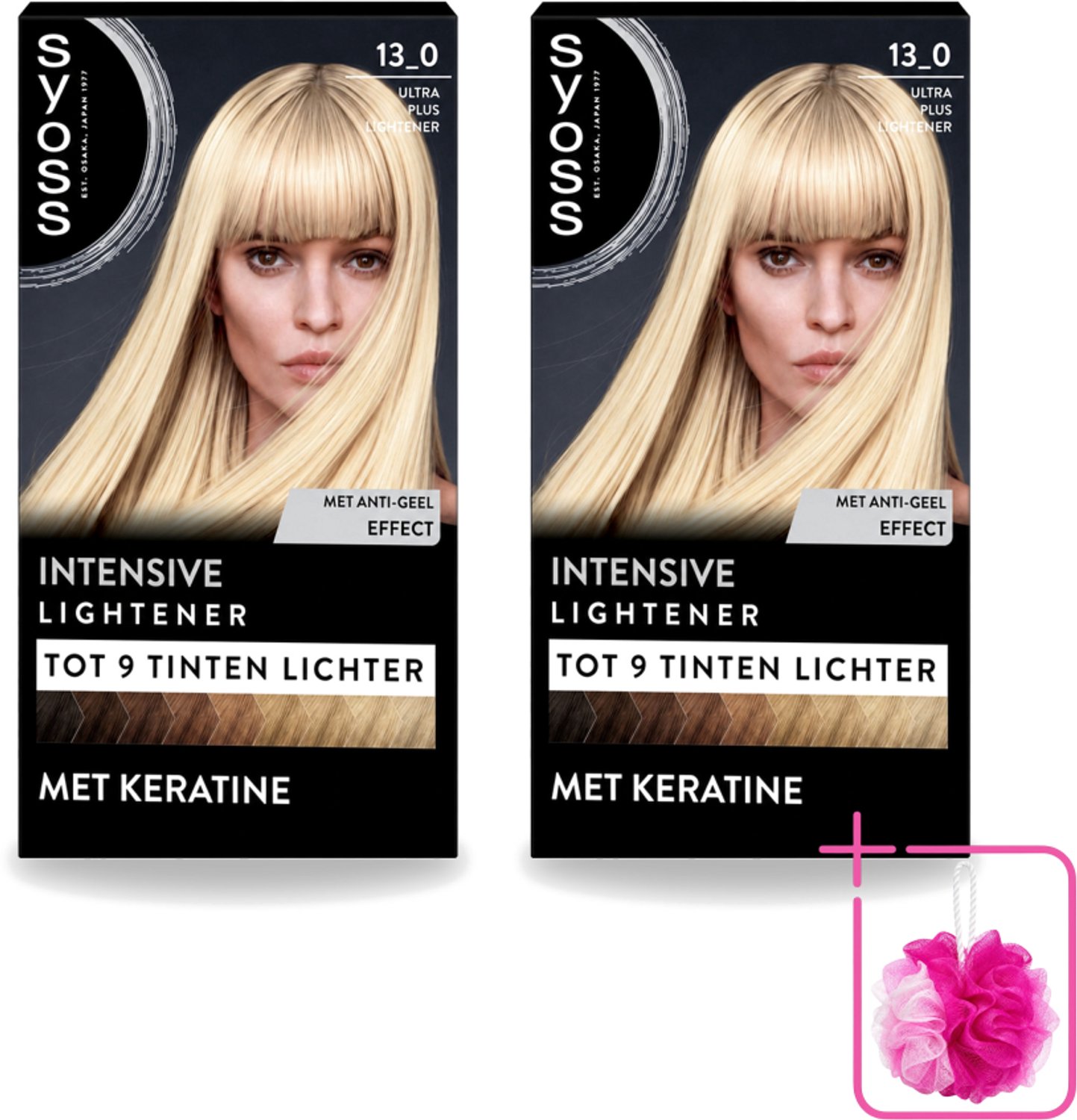 2 x SYOSS - Coloration 13-0 Ultra Plus Lightener - Haarverf - Grijsdekking - Vermindert Haarbreuk - Maximale Oplichting - Bulkverpakking - Haarkleur - Douchemop - Oplichting