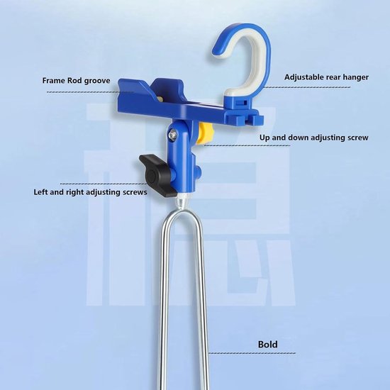 Hengel houder - hengelstok ondersteuning met grondspikes, roestvrij stalen kajak hengelhouders, zware vaste standaard beugel track mount voor ponton dock boot surfen strand kustbank outdoor — afbeelding 4