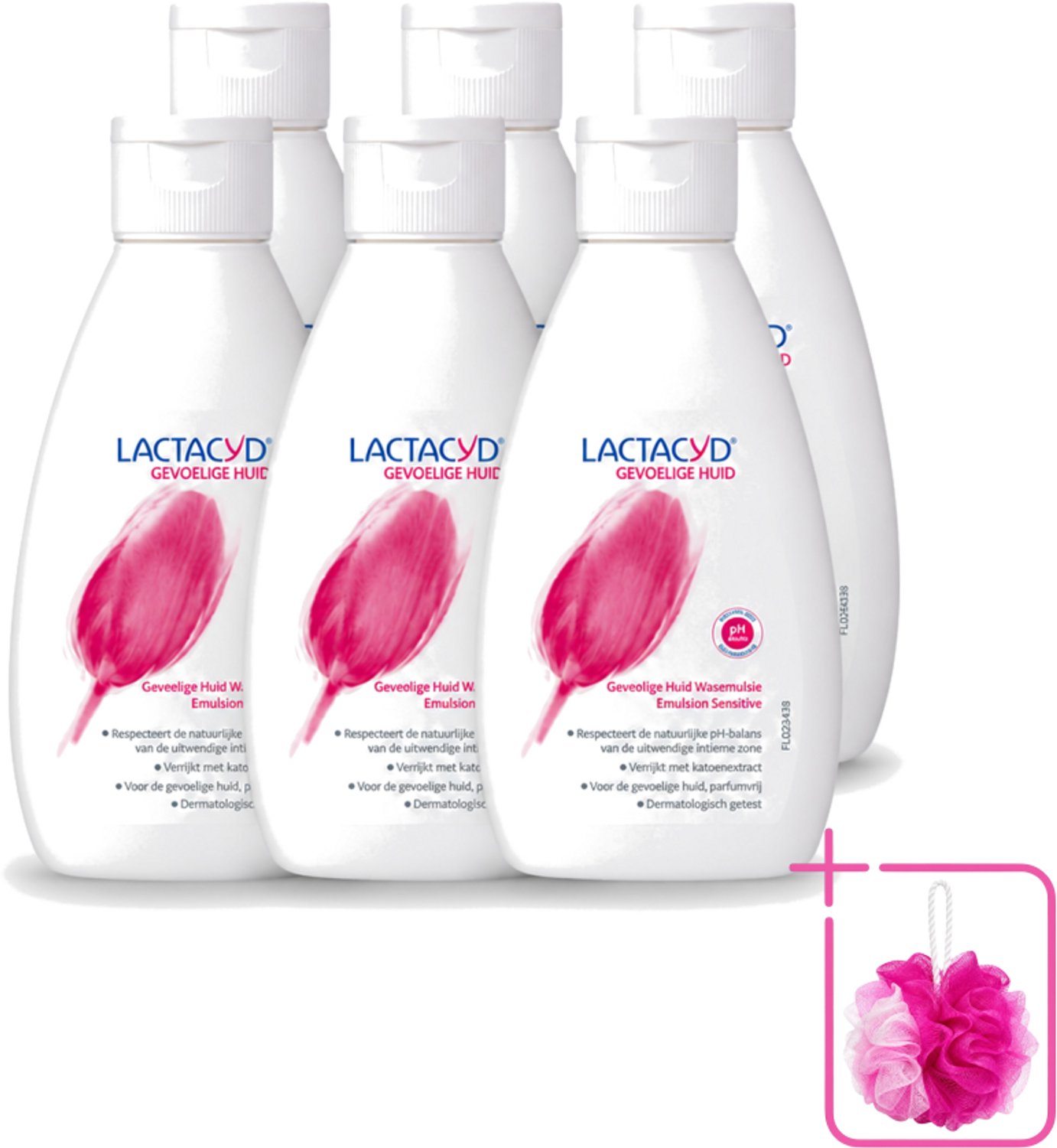 6 x Lactacyd – Sensitive – Extra Mild – 200 ml - Bulkverpakking - Gevoelige huid verzorging - Intieme wasemulsie