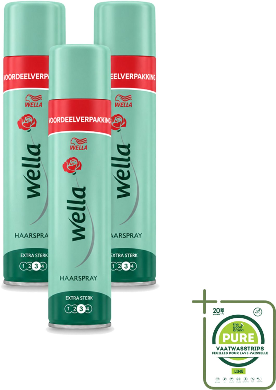 3 x Wella – Forte – Haarspray Extra Strong - 400 ml - Grootverpakking - Vaatwasstrips - Haarspray - Extra Sterke Fixatie - Natuurlijke Flexibiliteit - UV Bescherming - Haartypen