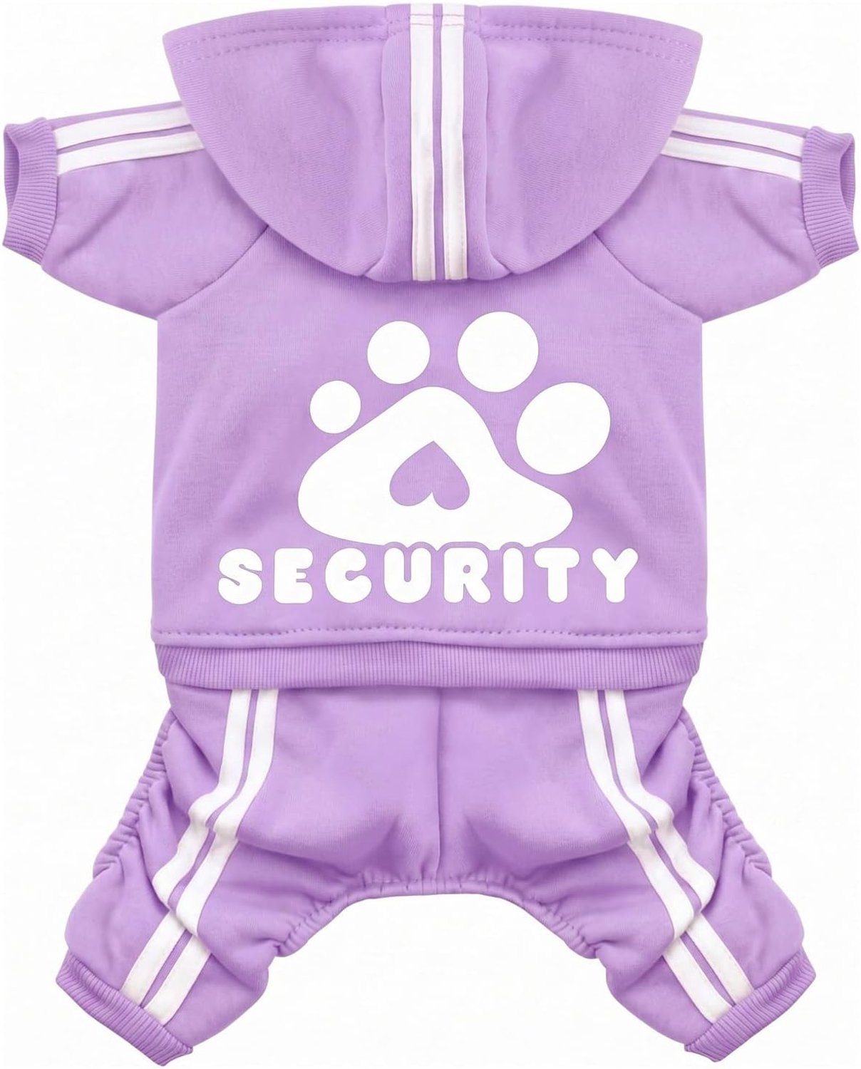 Honden hoodie kleding voor huisdieren zachte herfst winter puppy pullover fleece hondenjas jassen katoen honden outfit voor chihuahua teddy kleine middelgrote honden katten (paars, XXL)