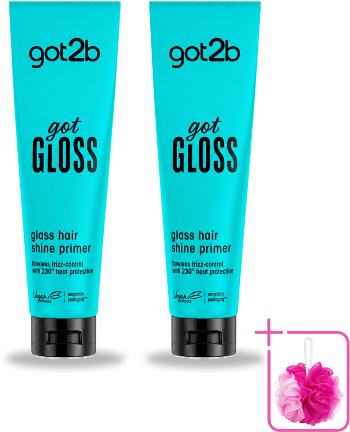2 x Got2B - Haarprimer - Got Gloss - 150 ml - Bulkverpakking - Haarprimer - Glans