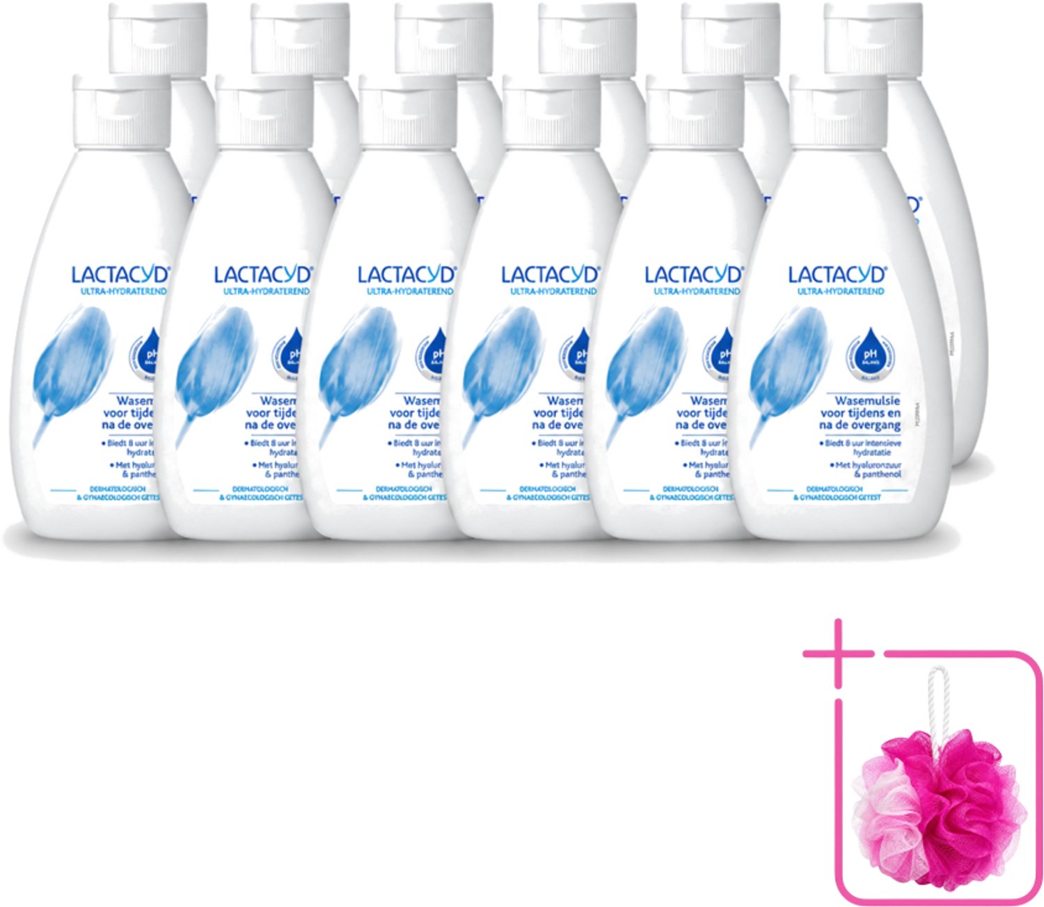 12 x Lactacyd – Ultra Hydraterend – Voor tijdens en na de overgang – 200 ml - Bulkverpakking - Overgang - Douchemop - Hydraatatie