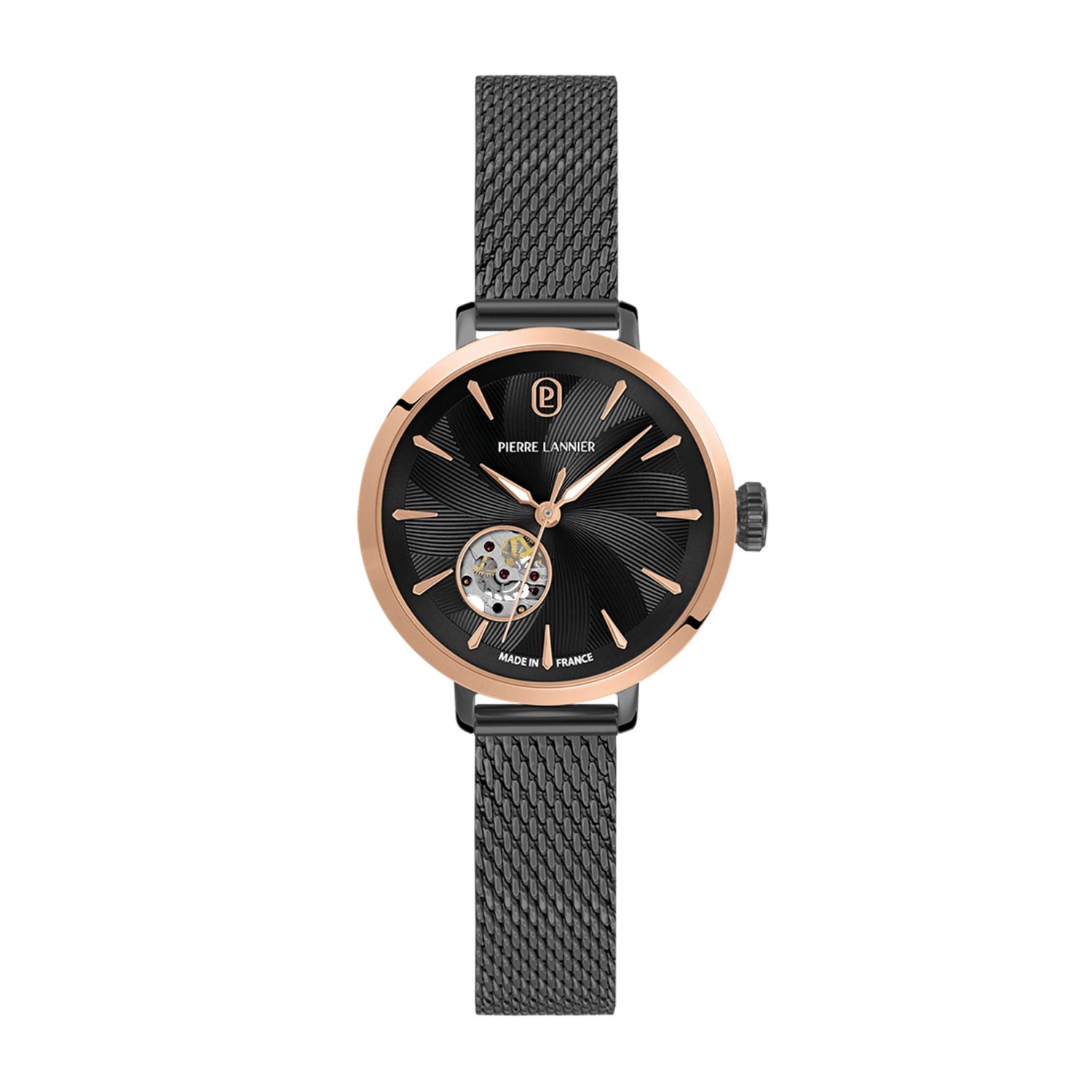 Pierre Lannier 139L739 - Horloge - Roestvrij staal - Grijs - 32 mm