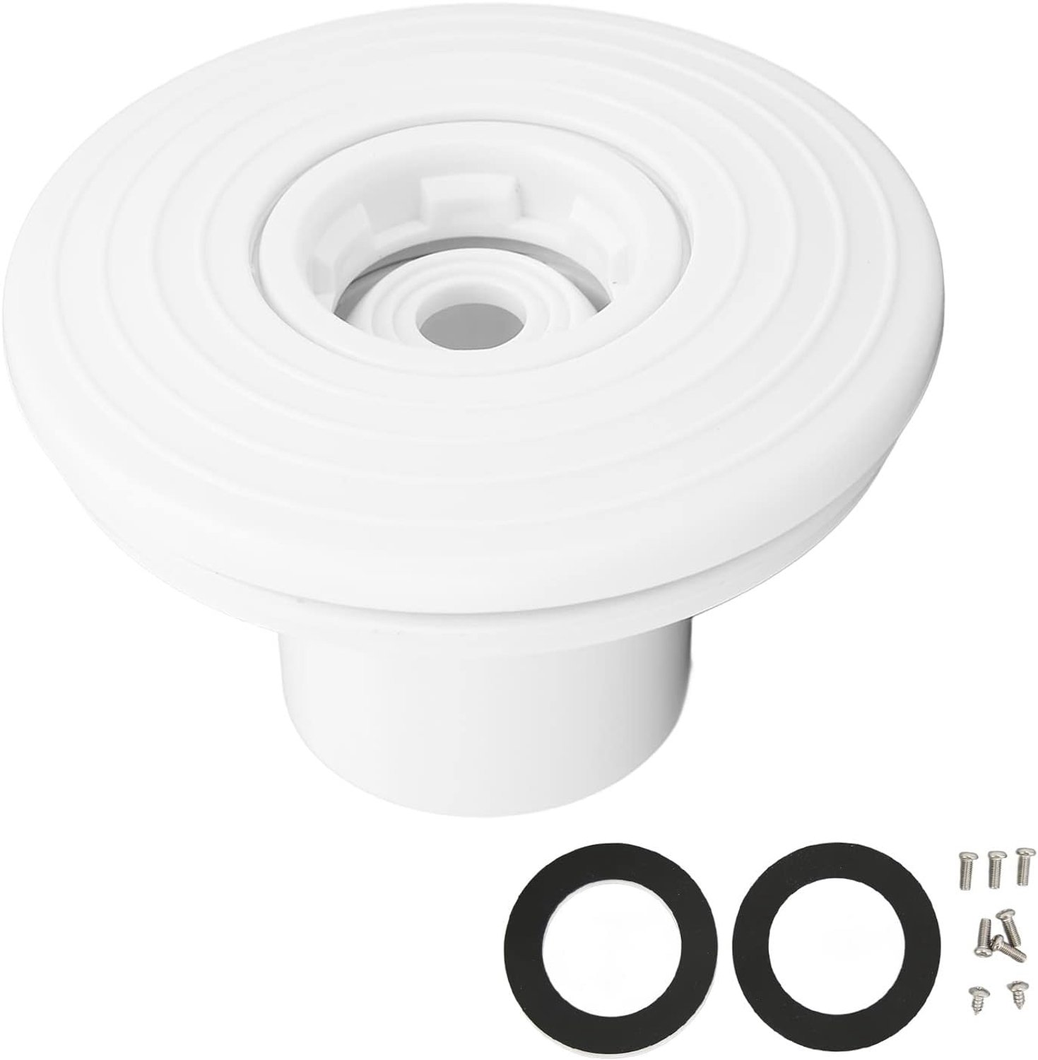 Zwembadstraalmondstuk professioneel hoogwaardige duurzaam massage uitlaatmondstuk eenvoudige installatie voor rubberen film zwembadbad plastic materiaal 118 mm maat