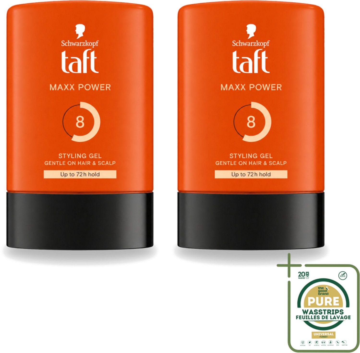 2 x Taft - Maxx Power 8 - Styling Gel - Langdurige fixatie - 300 ml - Haarstyling - Haarfixatie - Stylinggel - Haarverzorging - Haarhouding