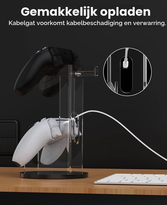 Universele Stand voor Gamepad en Hoofdtelefoon, 2-in-1 Game Accessoire voor Gamer van universele — afbeelding 4