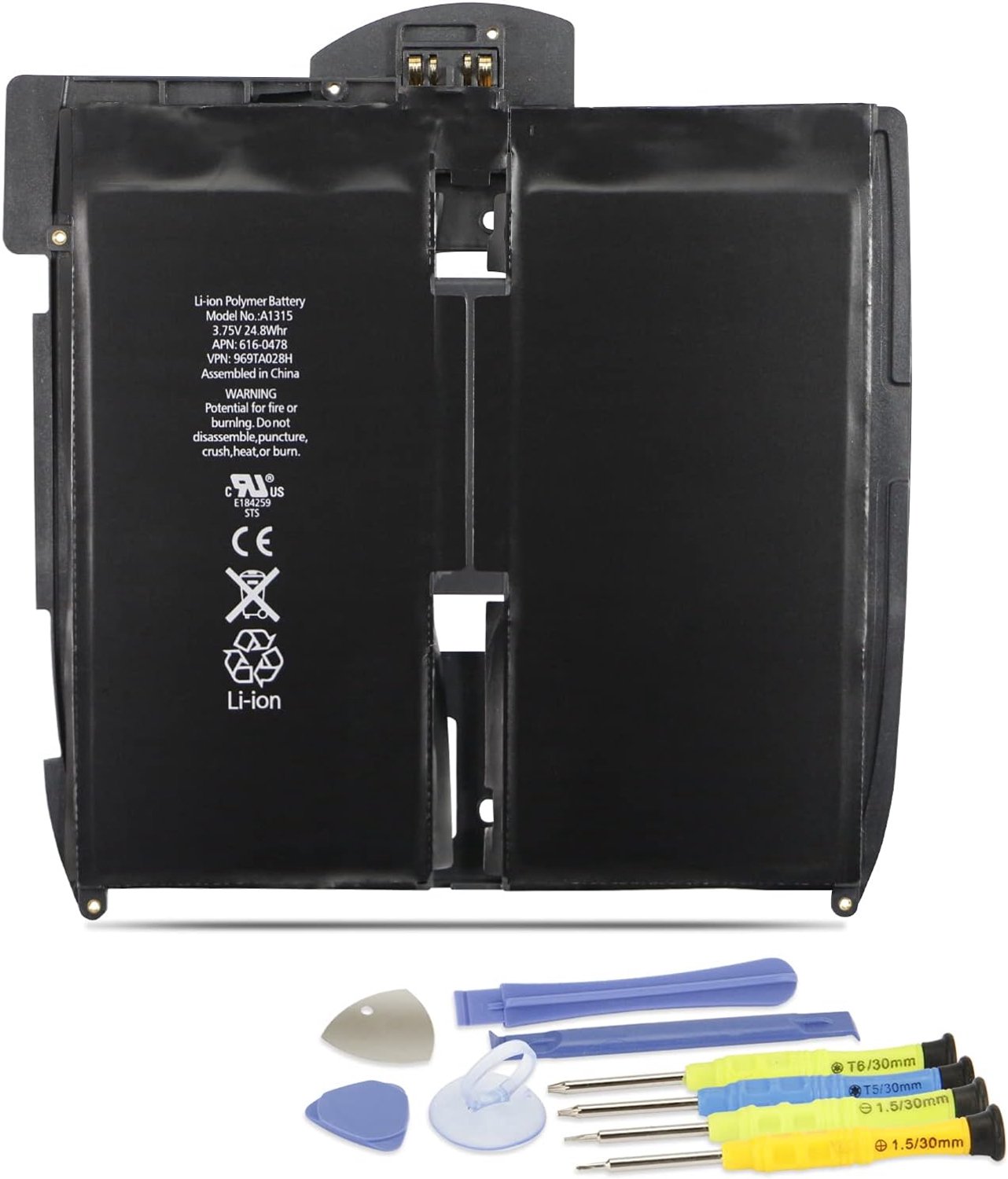ANTIEE 24.8Wh A1315 Tablet Replacement Battery Compatible with 1 1st A1315 A1219 A1337 MB292LL/A MB293LL/A MB294LL/A - ShopVlot