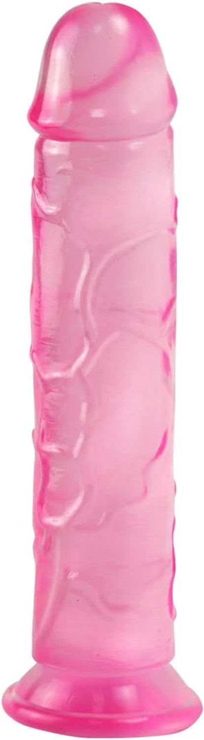 Realistische dildo, 25 cm, reusachtige dildo met sterke zuignap, XL dildo, groot, flexibel, G-spot-stimulatie, voor vrouwen en mannen