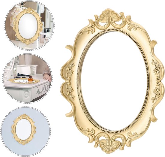 Vintage Spiegelschaal Woondecoratie Schaal Sieradenhouder Dressoir Sieradenorganizer — afbeelding 5