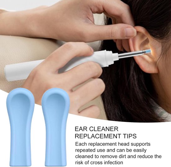 30 stuks oorlepel - visuele vervanging van oorschelpen, siliconen tips, veilig, hygiëne, herbruikbare oorschelpenreiniger, Otoscoop, vervangende accessoireset, reinigingsgereedschap voor zacht — afbeelding 3
