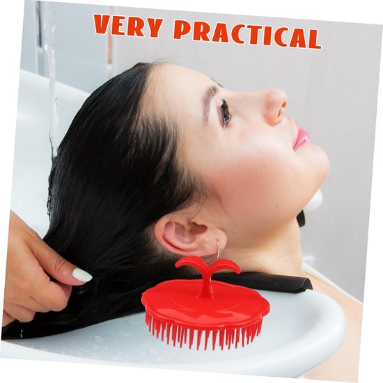 4 Stuks Delige Zachte Plastic Hoofdhuidverzorgingsborstel met Ergonomisch Ontwerp Shampoo Scrubber Massager voor Reinigen Roosverwijdering Geschikt voor Nat Haartypes — afbeelding 4