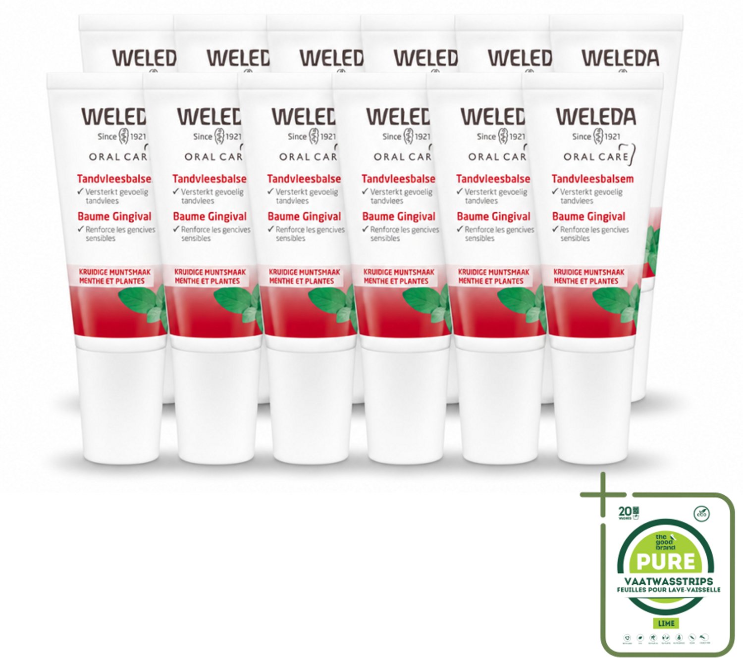 12 x WELEDA - Tandvleesbalsem - 30 ml - Grootverpakking - Vaatwasstrips - Tandvleesbalsem - Tandvlees Verzachten - Tandvlees Versterken - Tandvleesproblemen - Natuurlijke Tandzorg