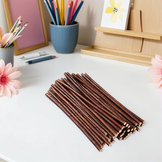 50 Stuks Decoratieve Houten Takken Houten Twijgdecoratie Natuurlijke Wilgentakken Lange Twijgen Natuurlijke Boomtakstokken — afbeelding 4