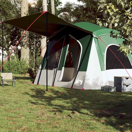 vidaXL 5-persoons Tent - Waterdicht Groen Kampeertent - Bungalowtent - Tent - Outdoorleven - Vakantiehuisje van Vidaxl — afbeelding 3