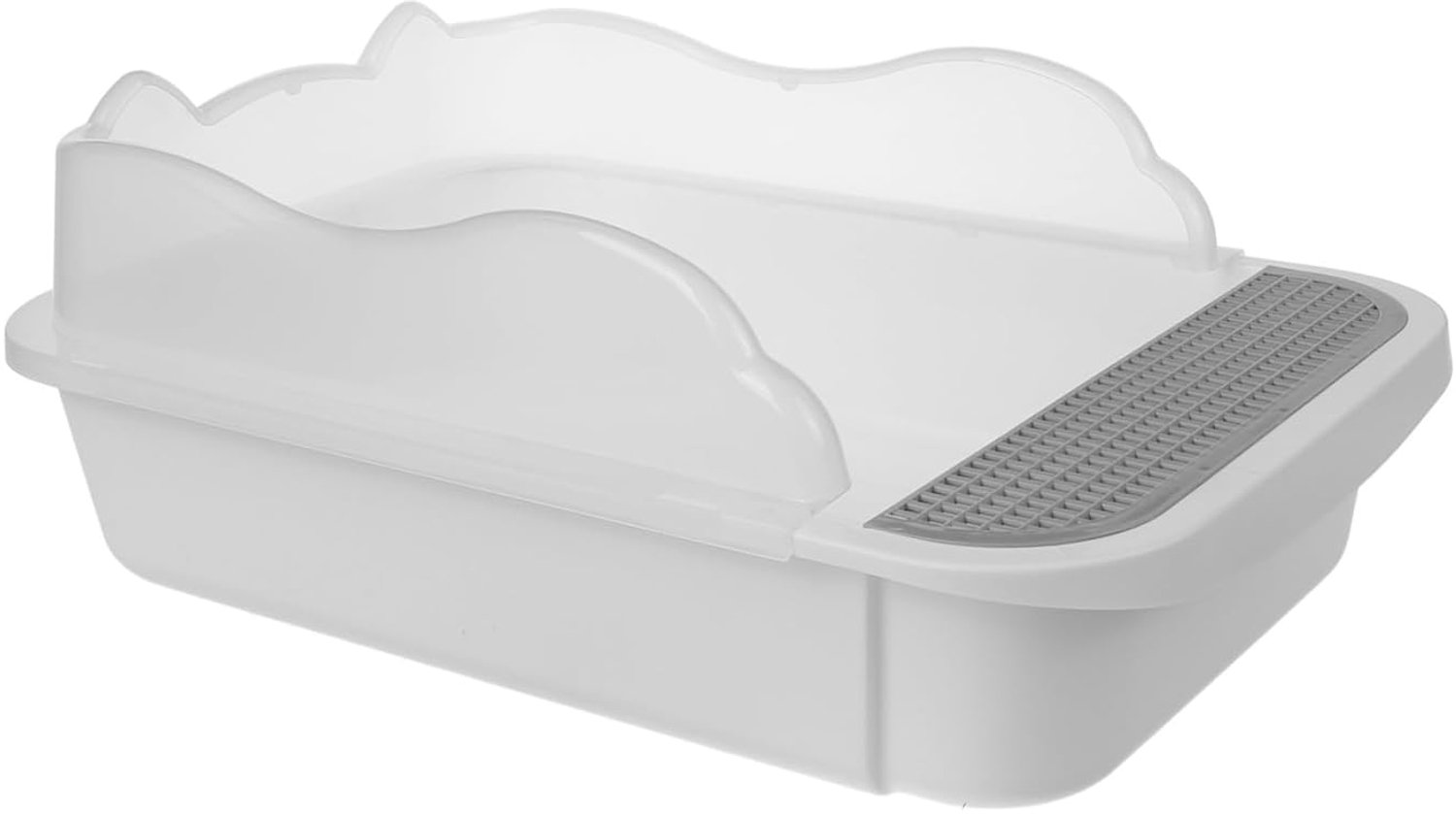 Happyyami 1 Set Kattentoiletkat kuitbassin plas huisdier bedekt huishoudelijk kattentoilet katten kattenbakken kattenbakvulling katten toilet kattenzandafval kuitpan voor kittens pvc wit