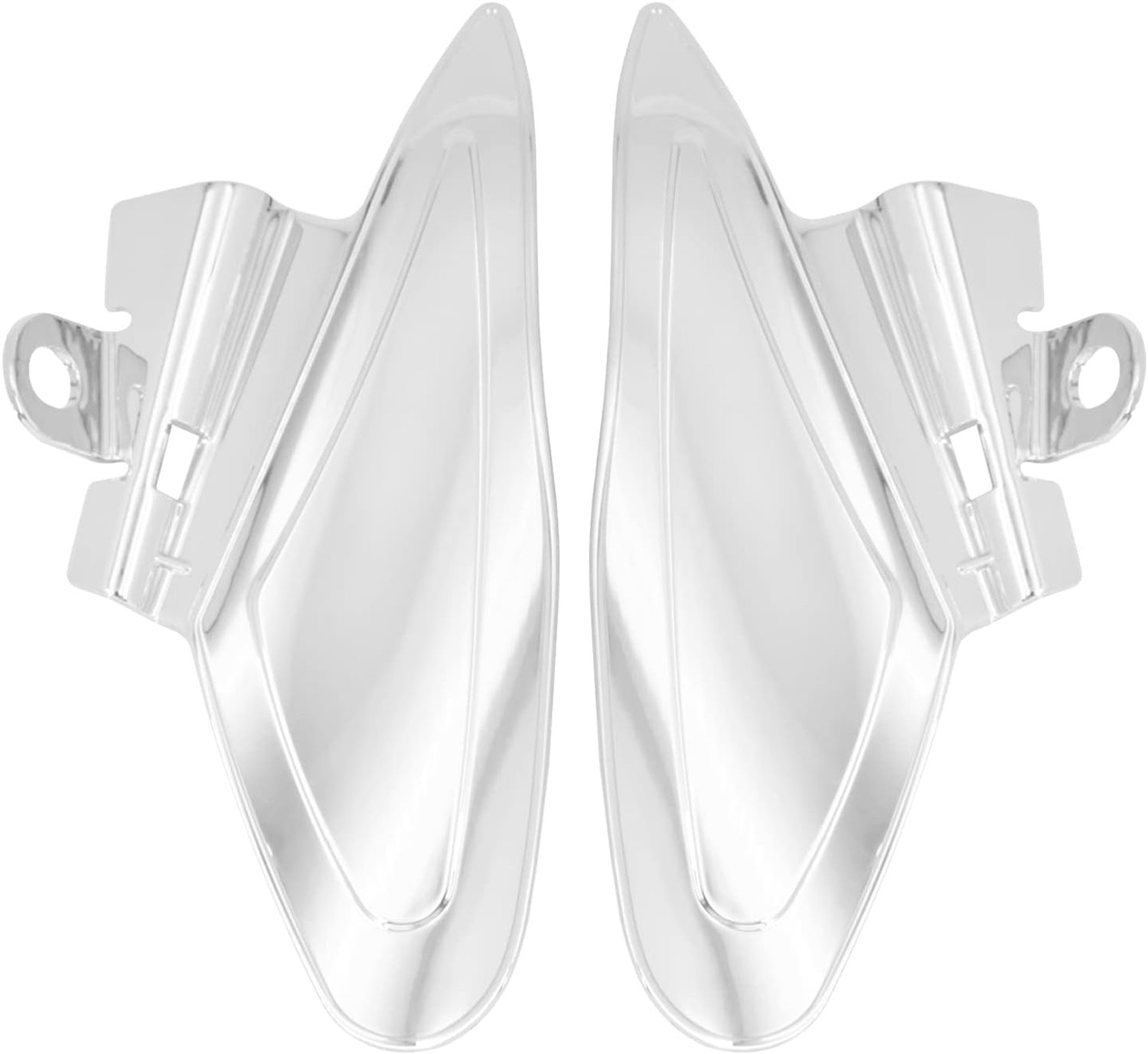 Motorfiets Zadel Shields Warmtedeflectoren Air Deflector Fit voor Indiase Chief Classic Vintage Chieftain Roadmaster 2014-2023 Chrome