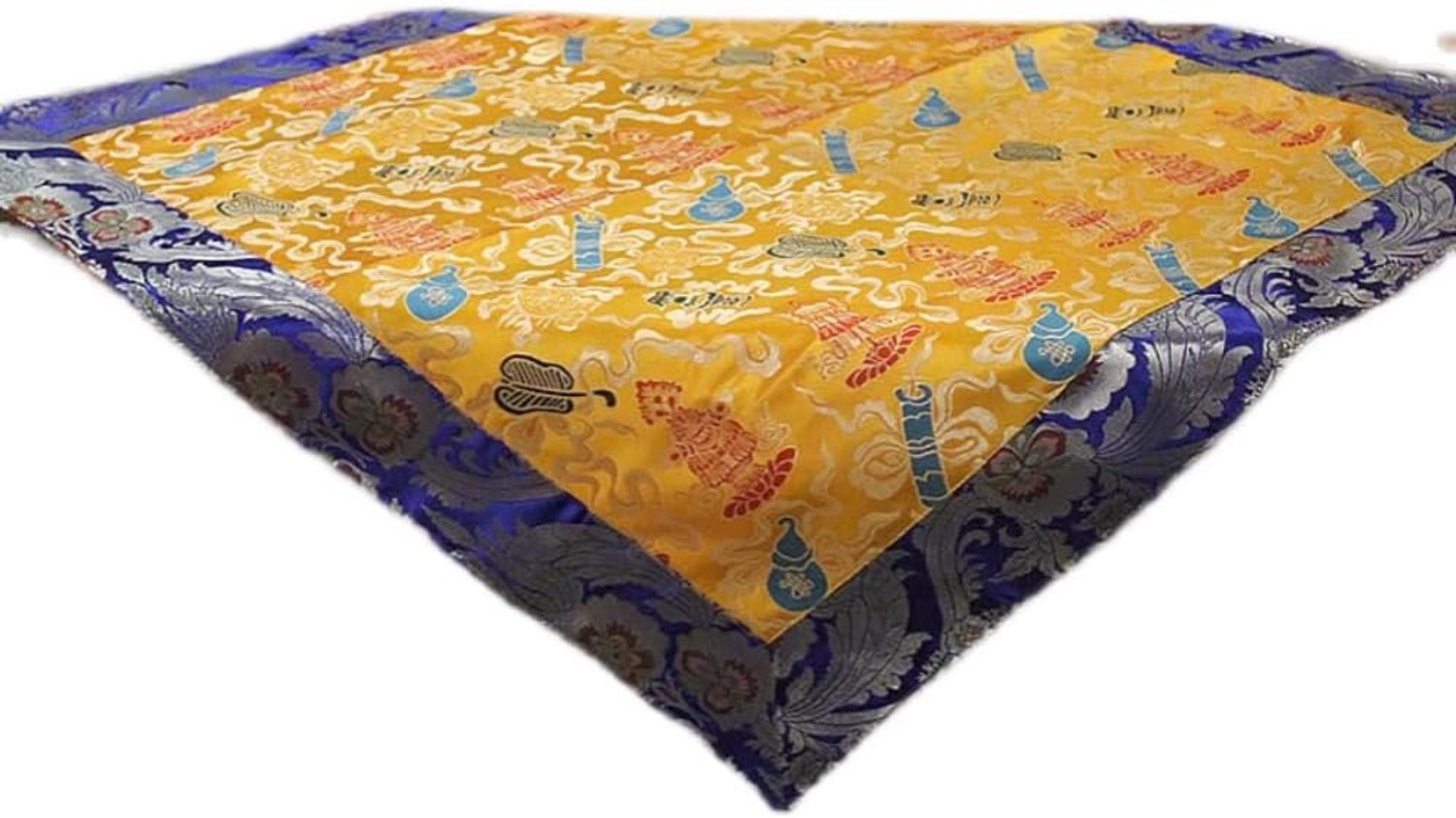 Boeddhistisch tafelkleed, heiligdomdoek, 60 cm Tibetaanse stijl huisstof splitsen dik tafelkleed etnische stijl Boeddha tafelkleed