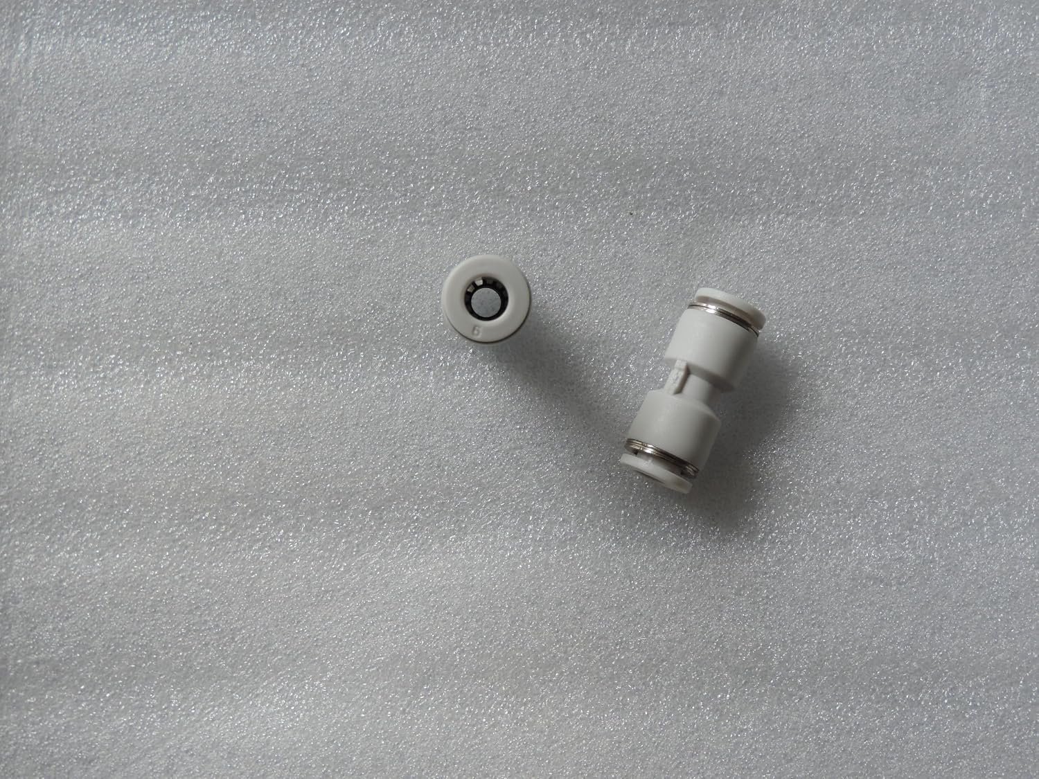Pneumatische snelkoppeling wit recht PU-3 (PU-3 wit, 3 mm)