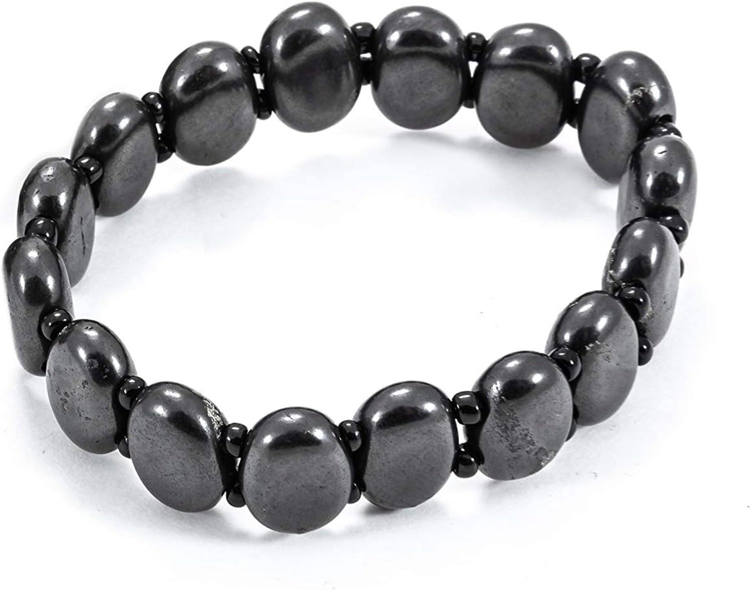 SN NATURSTEIN UG Edel- en helende steen shungit rechtstreeks uit Karelië: Armband Eclipse for women, EMF stralingsbescherming