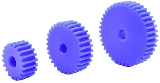 1 STUKS 1 module nylon tandwielen 12T~30T onafgewerkte boring 5mm/6mm kunststof cilindrisch tandwiel voor CNC-apparatuur(1 Module 23T Bore 6mm) — afbeelding 5
