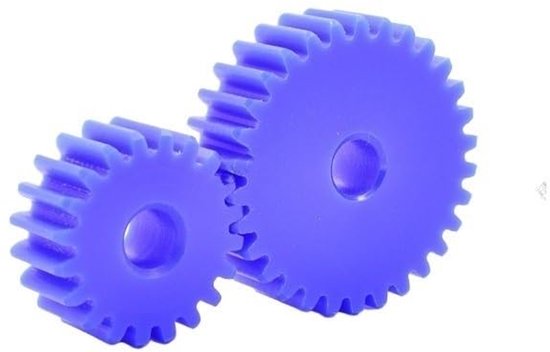 1 STUKS 1 module nylon tandwielen 12T~30T onafgewerkte boring 5mm/6mm kunststof cilindrisch tandwiel voor CNC-apparatuur(1 Module 23T Bore 6mm) — afbeelding 4