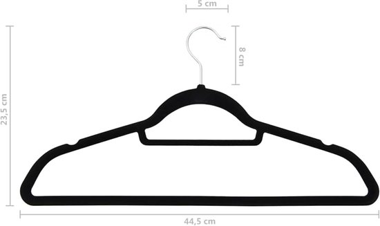 100 stuks fluwelen kleerhangers van kunststof en metaal met 360 graden draaibare haak, antislip inkepingen en cilindrische stang voor broeken en dekens — afbeelding 4
