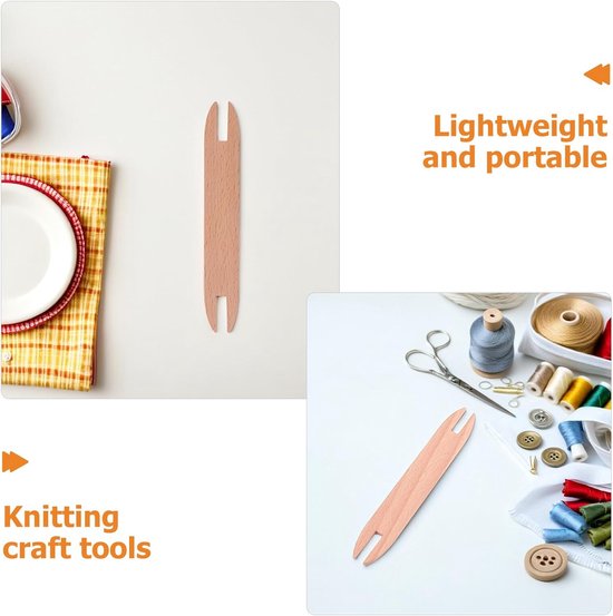 4 Stuks Diy-weefgereedschap Diy-knutselgereedschap Beige — afbeelding 5