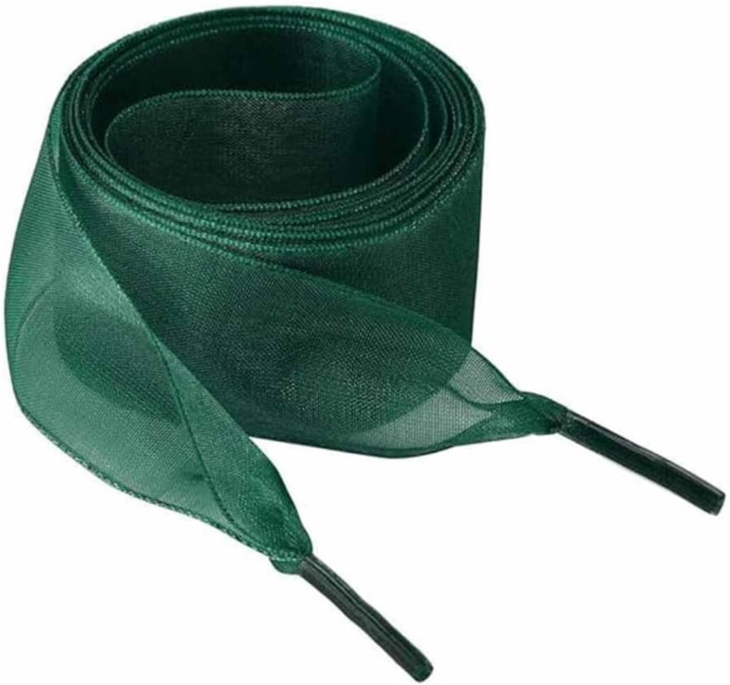 2 paar chiffon veters, 4 cm brede platte veters, schoenveters van organza, zacht, transparant, platte band, vervangende veters voor gymschoenen, loopschoenen en sportschoenen