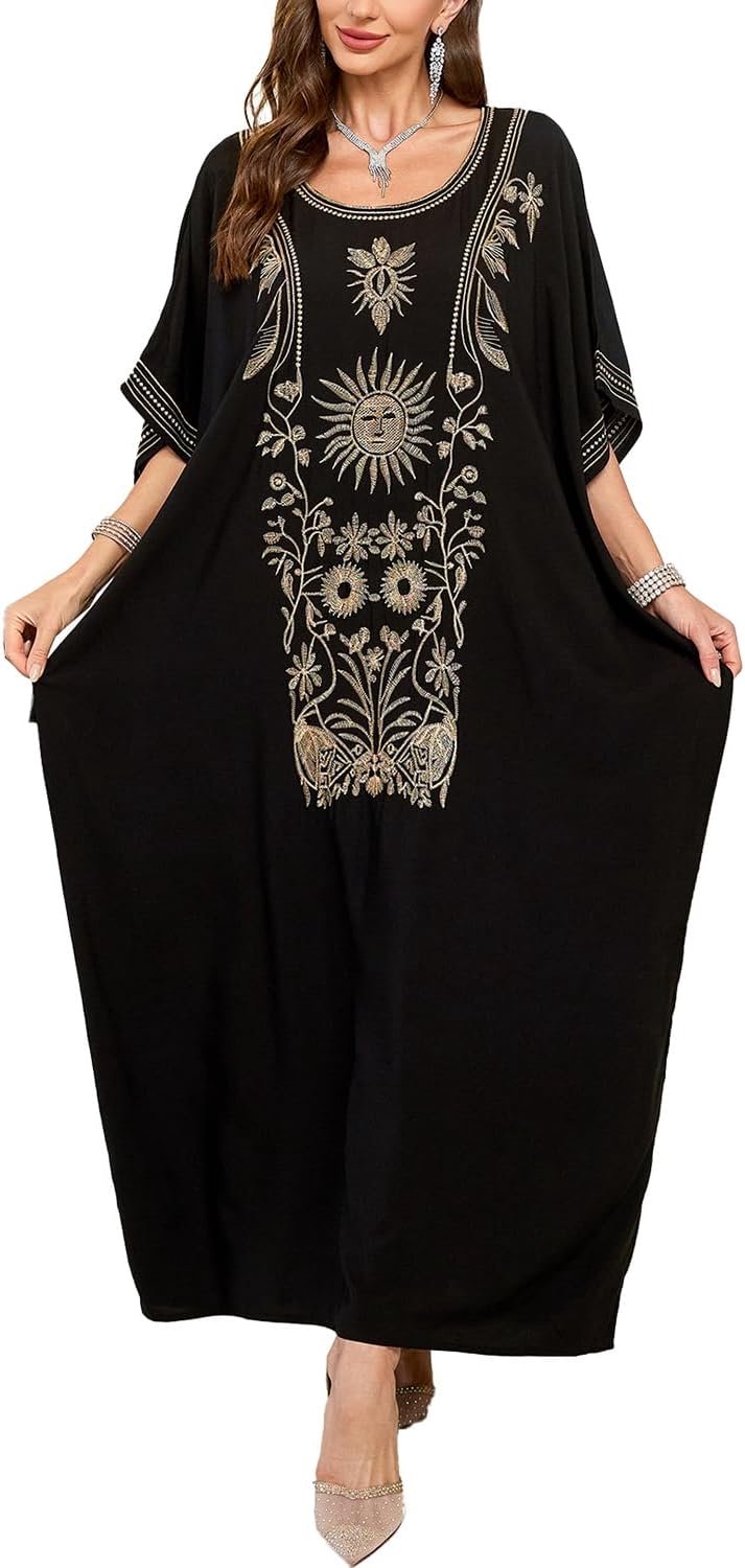 Kimono-cardigan voor dames, lange strandjurk, B-zwart, Eén maat