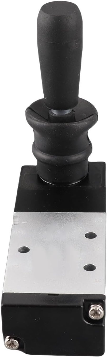 Jeffergarden Pneumatische Handmatige Regelklep, Legering 5-poorts 3-positie Hendelklep 0 Tot 0,8 MPa, Compacte Structuur Luchtstroomregeling met Hoge Dichtheid voor Industriële Besturingssystemen