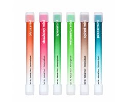 Stoppen met roken - 6 Flavourstick Disposable - 6 smaken - Alternatief op Ademhalingsketting - Geen Nicotine - Geen Rook & Geen Damp - Natuurlijke Oliën - Klik Bolletjes