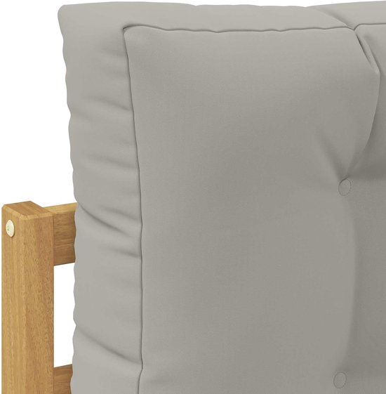 2 stuks outdoor voetkrukken van massief acaciahout met modern lattendesign, weerbestendig voor tuin en terras, veelzijdig inzetbaar als voetensteun — afbeelding 2