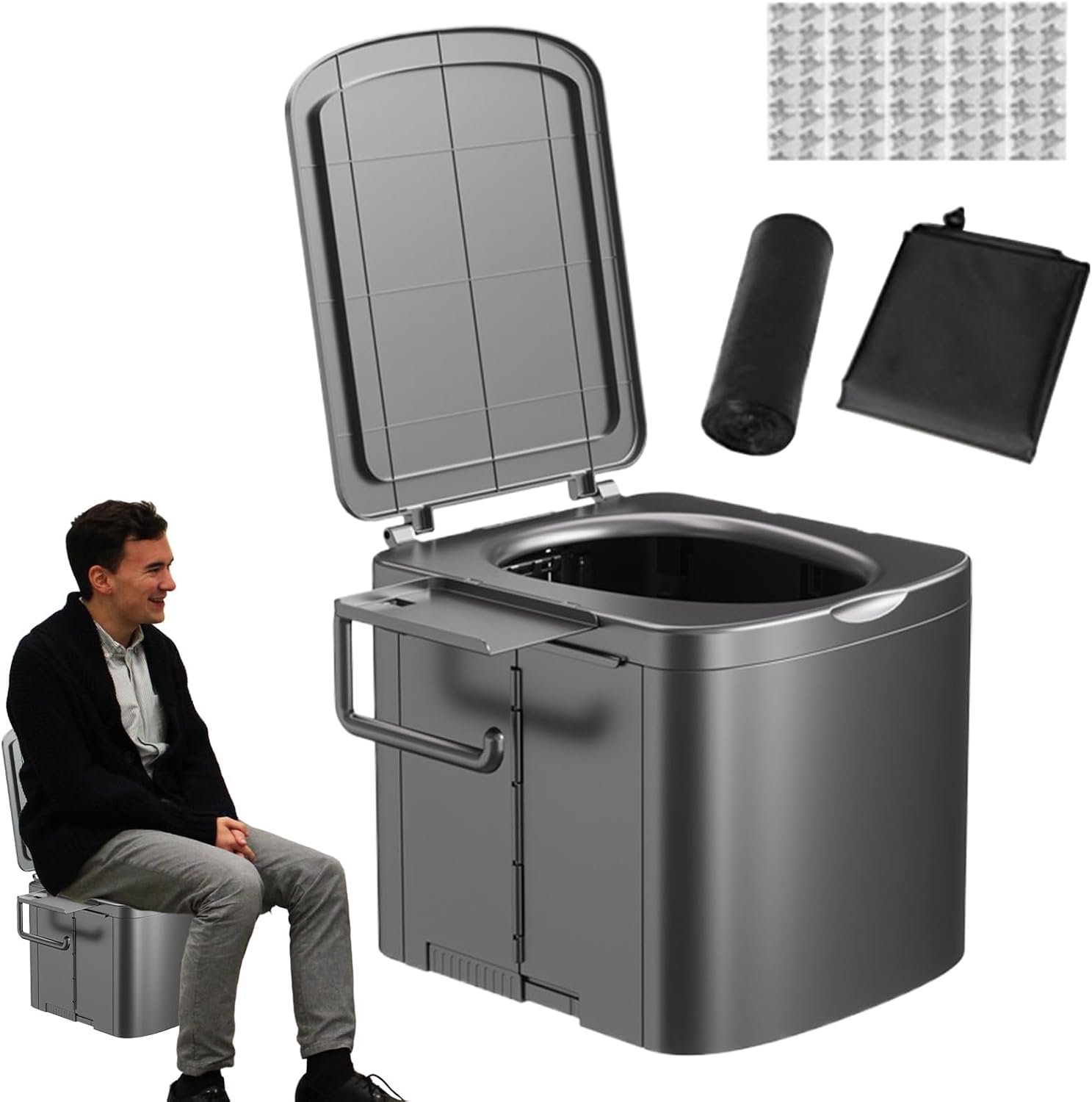 Draagbare Reizen Potty Toilet Compact Heavy Duty Potty met Houder