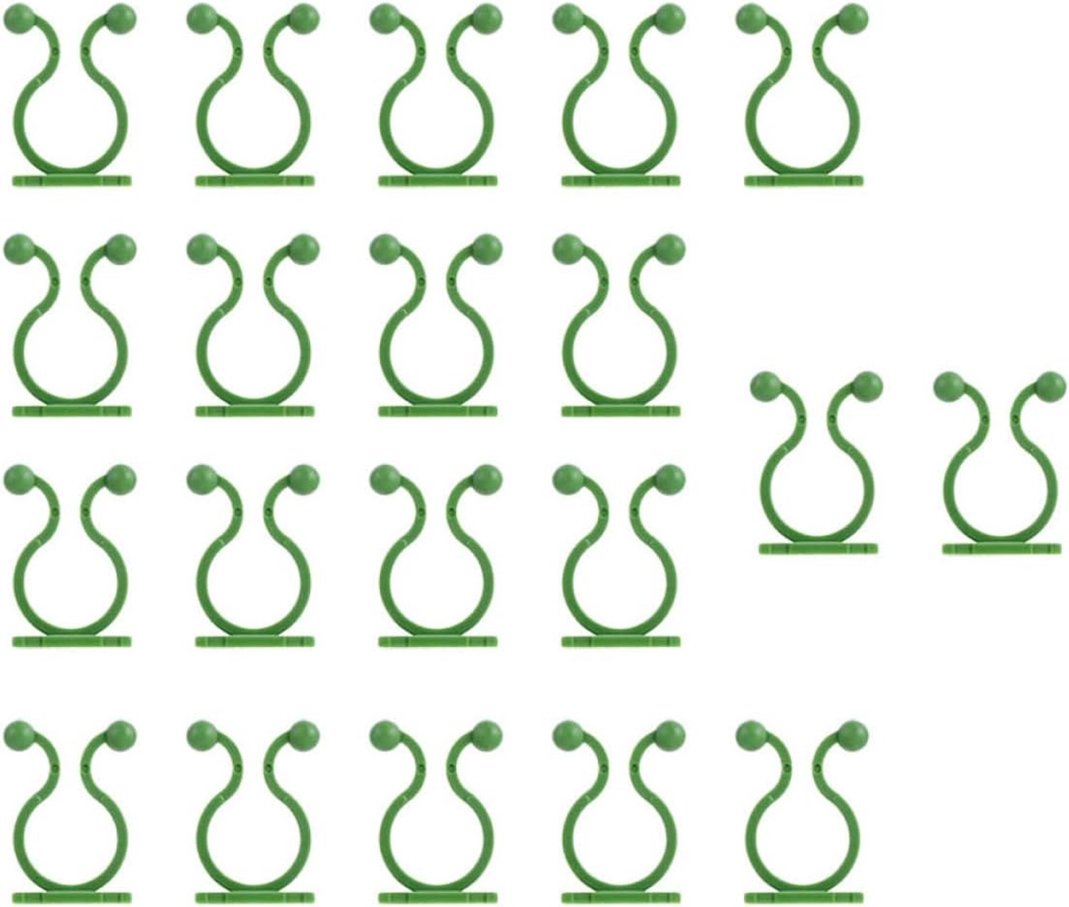Happyyami 80 Stuks Groene Plant Fixer Wijnstokken Bevestigingsclip Onzichtbare Plantbevestigingshaak Klimhaak Voor Aan De Muur Plant Klimhouder Fixer Steunring Op De Muur Gemonteerd Plastic