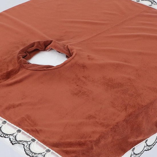 2 Stuks Massage Bed Cover Zachte Ademend Gezichtshanddoeken met Gezichtsopening Herbruikbare Schoonheidssalon Massage Lakens voor Comfortabele Spa Behandelingen — afbeelding 2