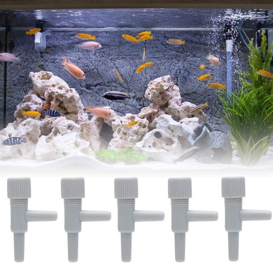 20 Stuks Aquarium Luchtventielen voor Vissentanks, 4mm Slang — afbeelding 2