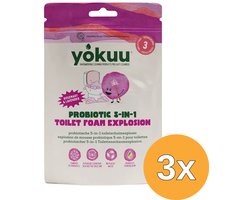3x Yokuu Probiotic Toilet Foam Explosion Rosemary & Lavender (300 gr)