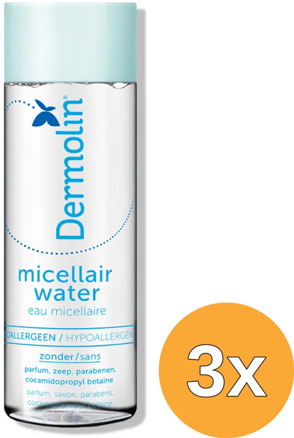3x Dermolin Pure Micellair Water (200 ml)
