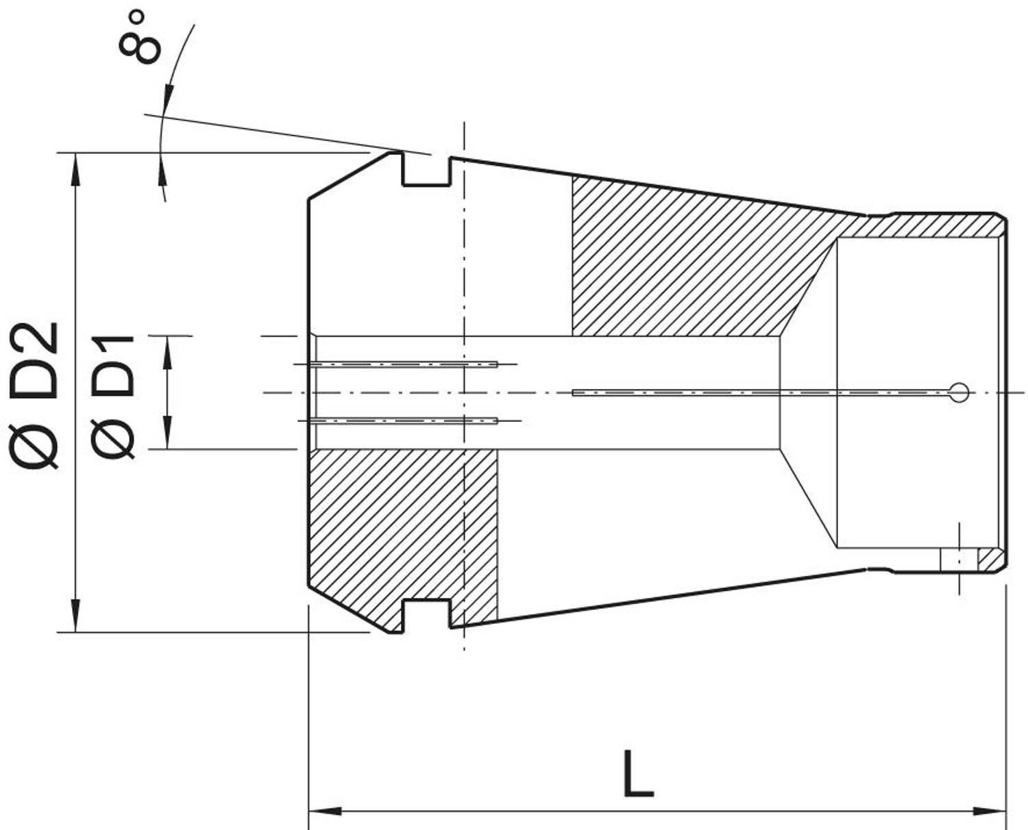 Spantang Power Collet ER25 8mm HAIMER