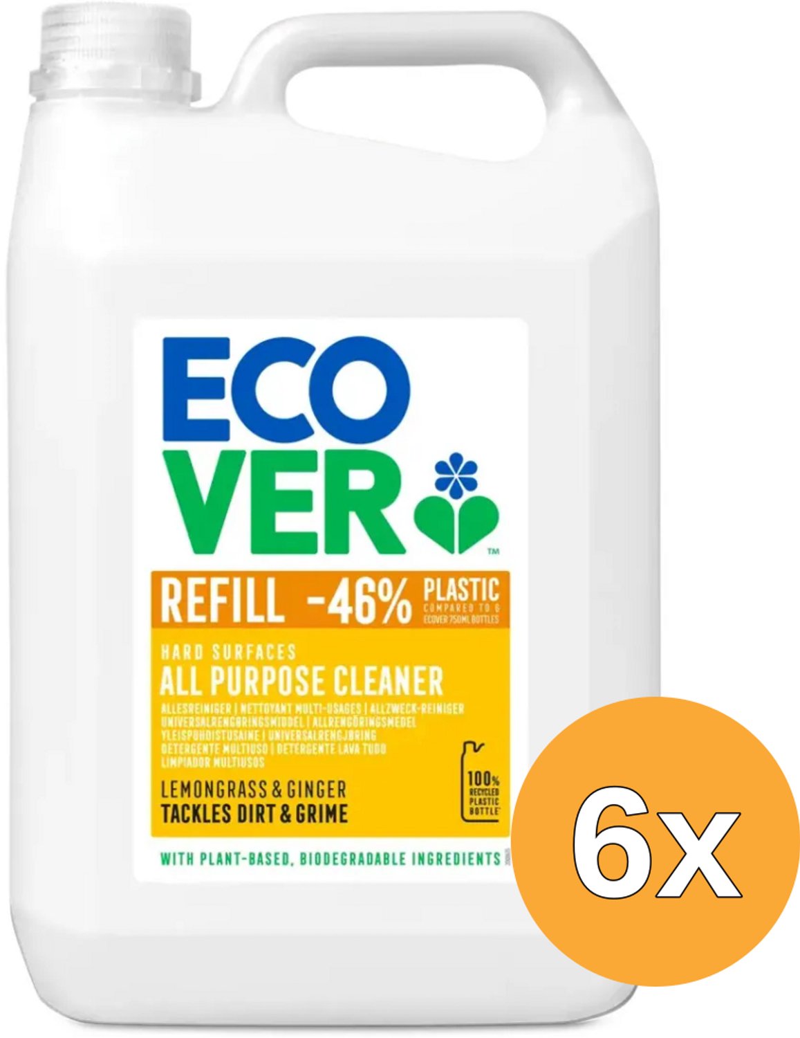 6x Ecover Allesreiniger (5000 ml)
