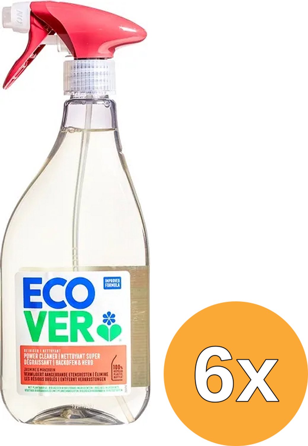 6x Ecover Oven/Kookplaat Reiniger (500 ml)