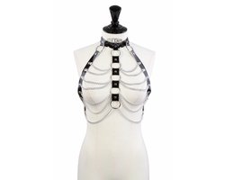 Fixxx - Kettingen Top - Lakleer - One Size - Zwart
