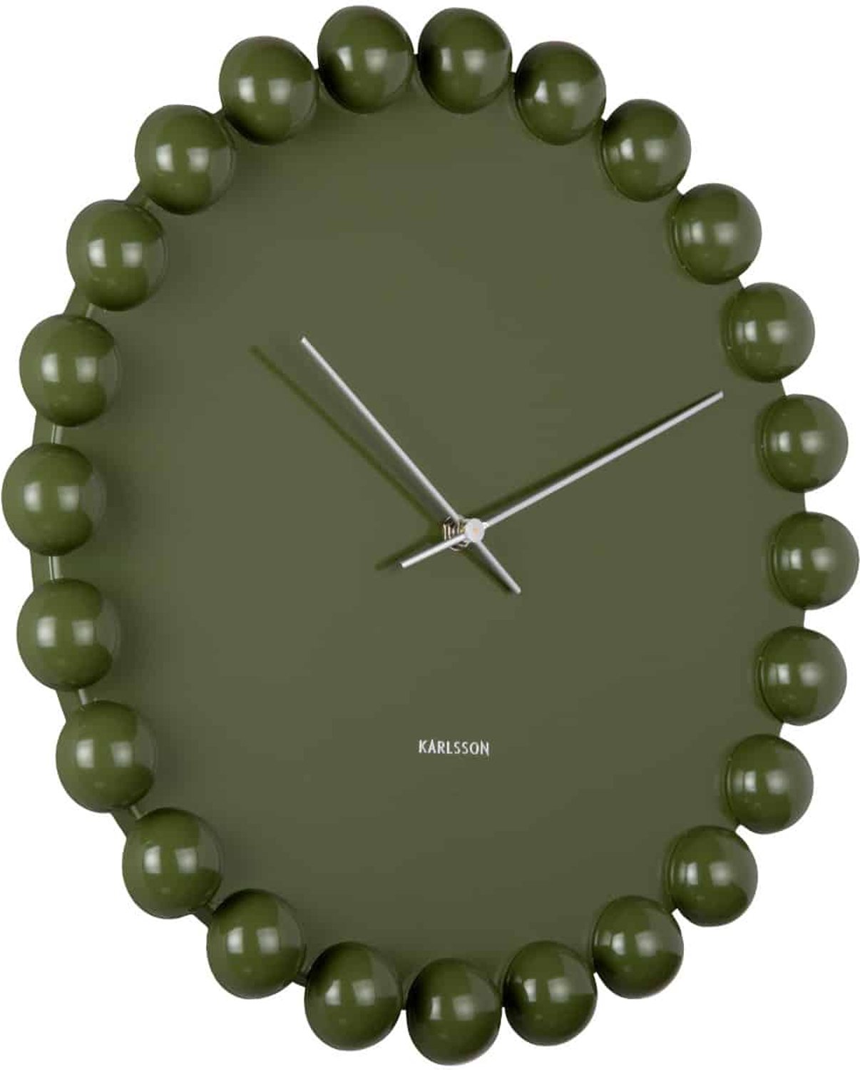 Karlsson Wandklok Cadiz Dotty - Groen - 40x40x4.5cm - Wandklok Scandinavisch