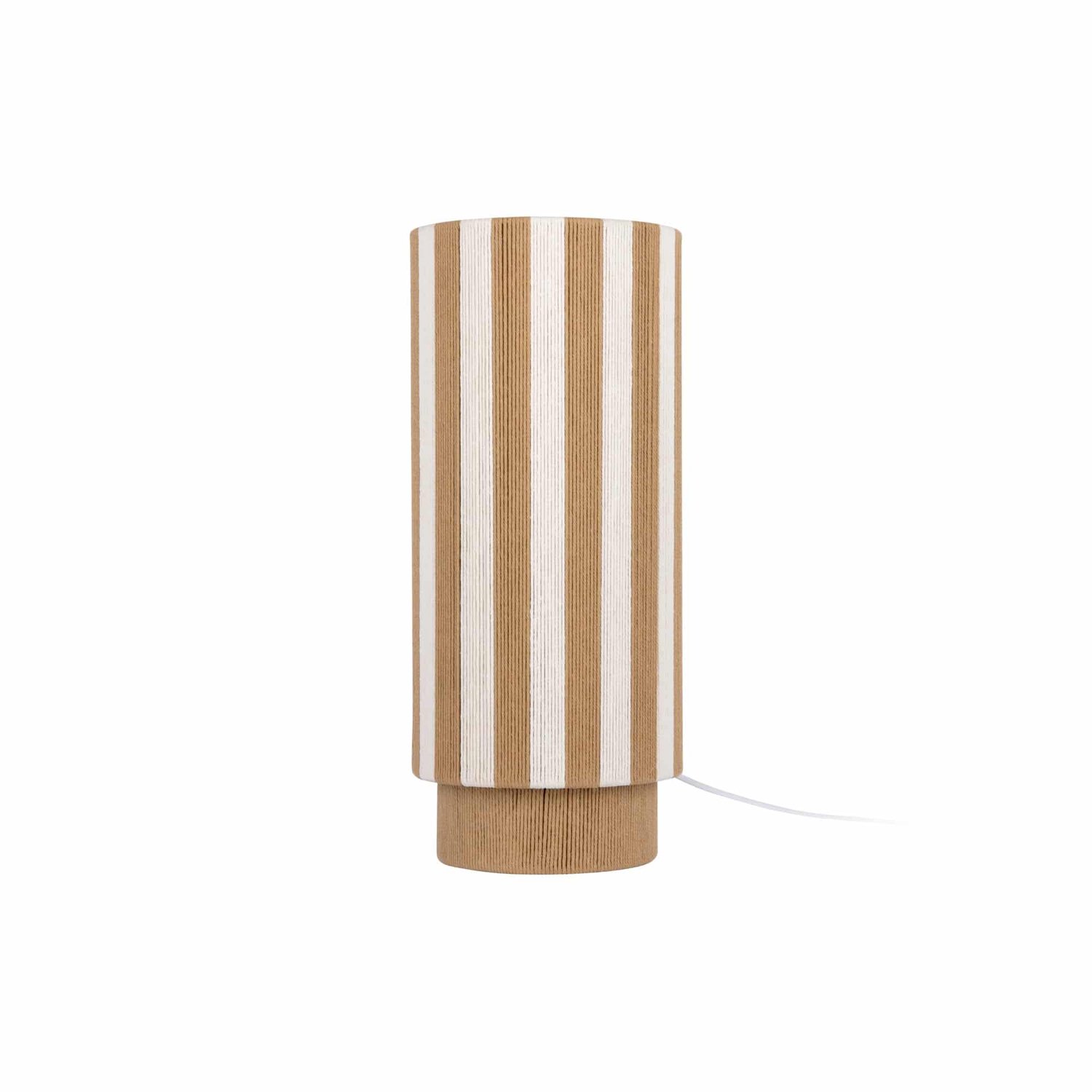 Leitmotiv Tafellamp Vienna Stripes - Naturel - 25x25x58cm - Scandinavisch