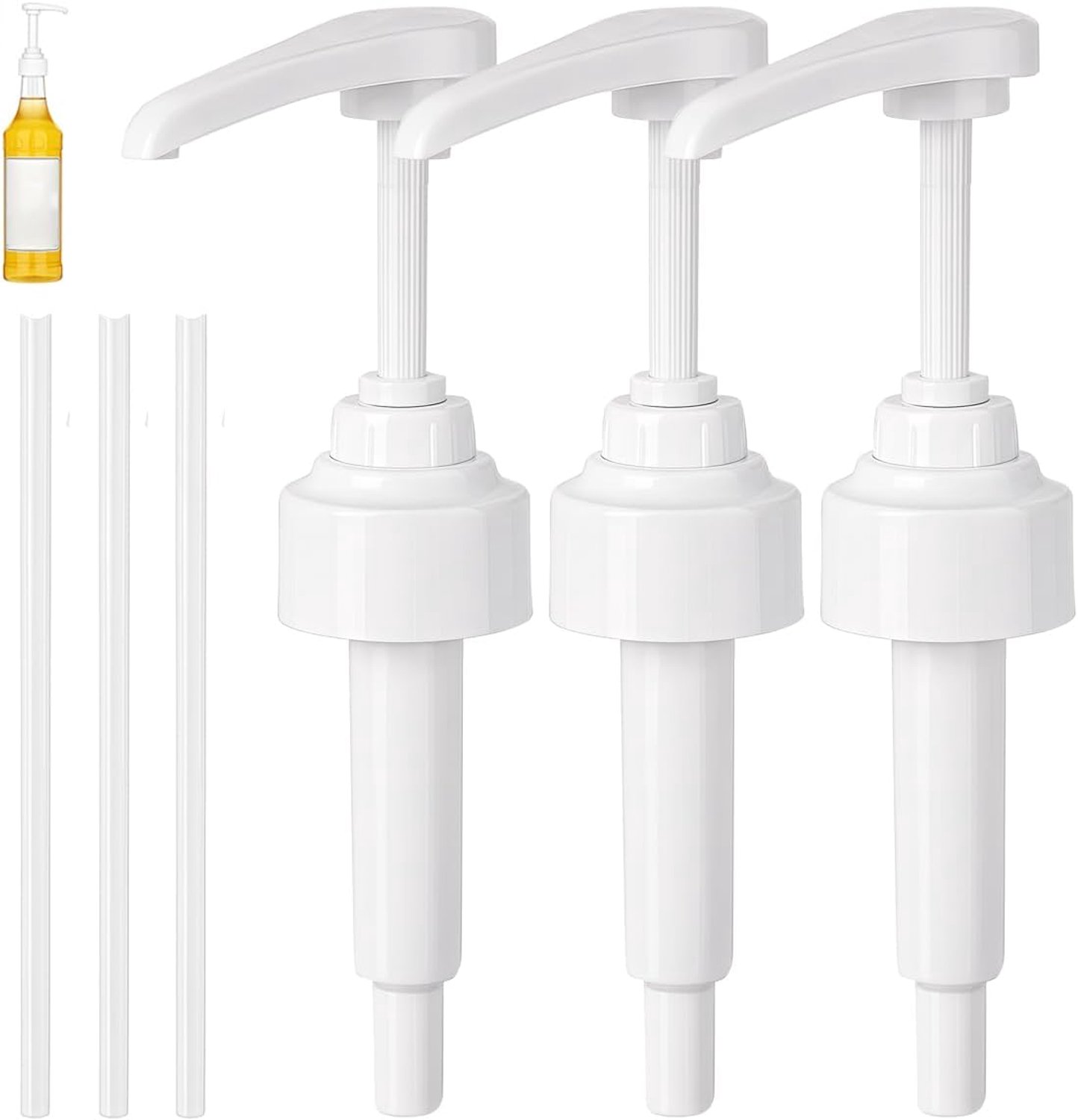 3 pcs coffee syrup dispensing pump, coffee syrup dispenser for coffee syrup bottles, ideal for private or commercial - ShopVlot